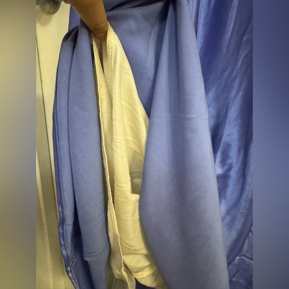 Vintage boutique Cicada “Audrise” Dark Lavender Satin Slip Dress - Size L - Picture 6 of 9